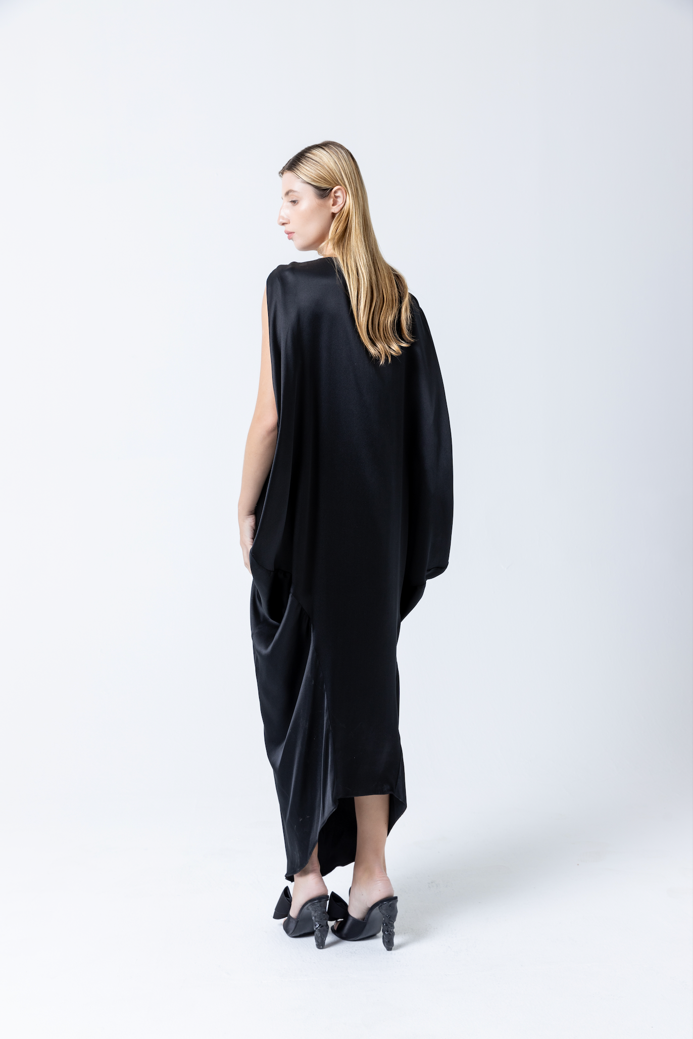 Razor Back Dress in Silk